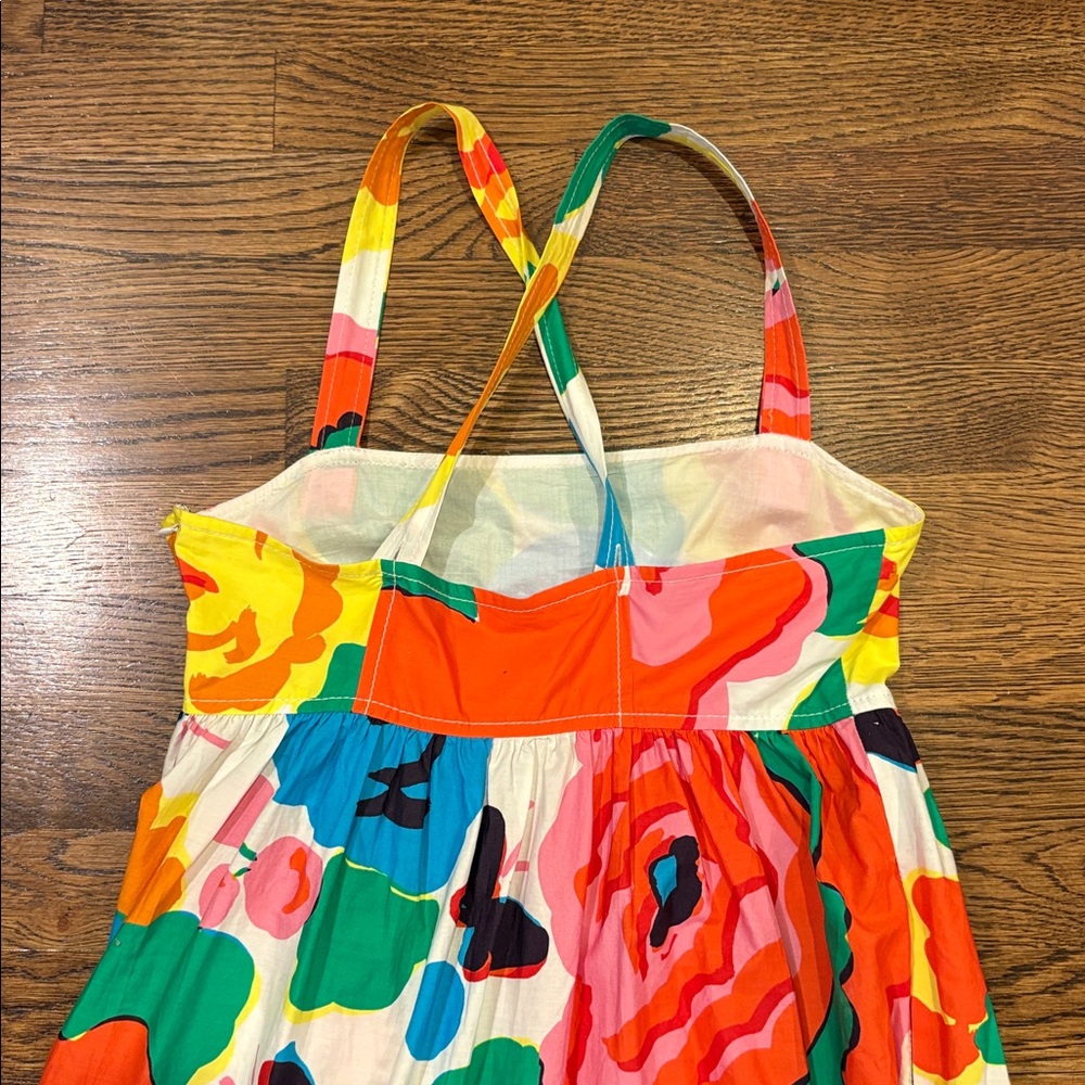 J. Crew Bright Multicolor Floral Tiered maxi sunDress, 0 - Picture 2 of 2